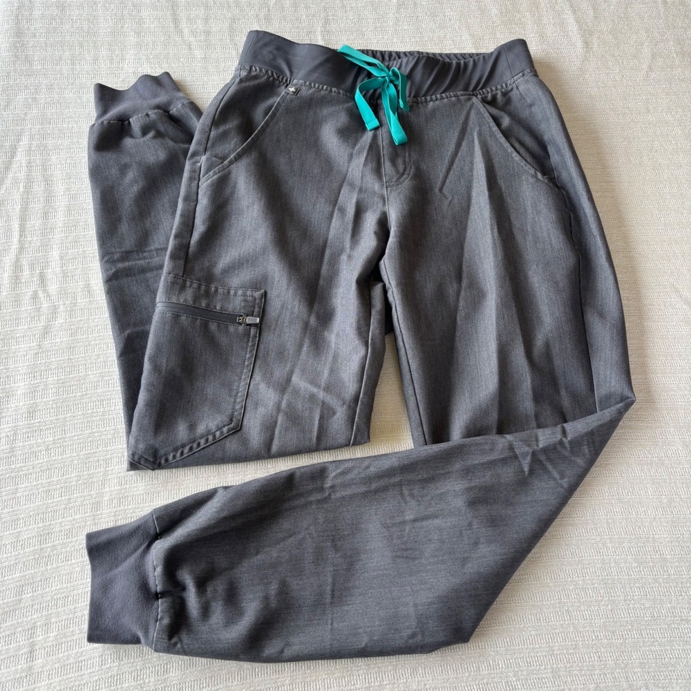 FIGS Technical Collection Zamora Scrub Jogger Pants Gray XS W18SW2005 Mens‎